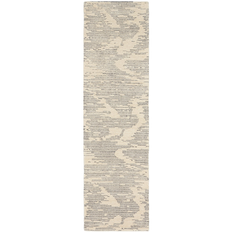 Michael  Amini Hand Woven Wool Abstract Area Rug, Runner 2'3" x 8'