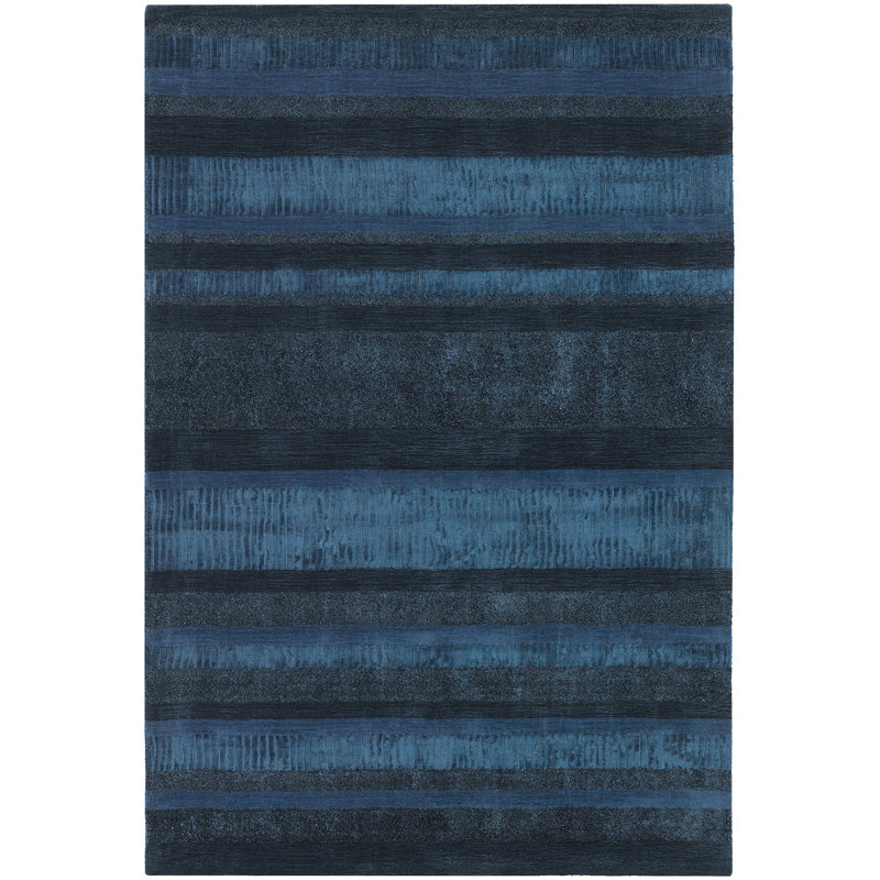 Tapis bleu tissé à la main Amigo