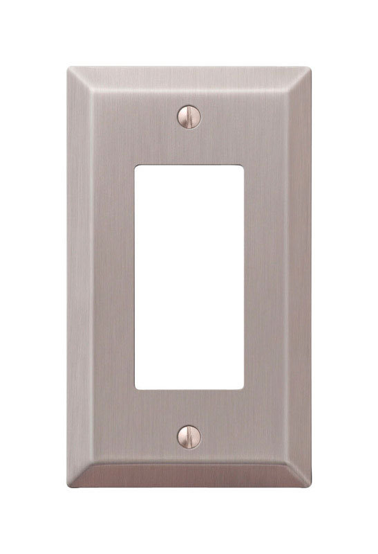 Plaque murale à bascule 1-gang Tindal, H 4,94 po x l 2,88 po x P 0,3 po, Nickel brossé