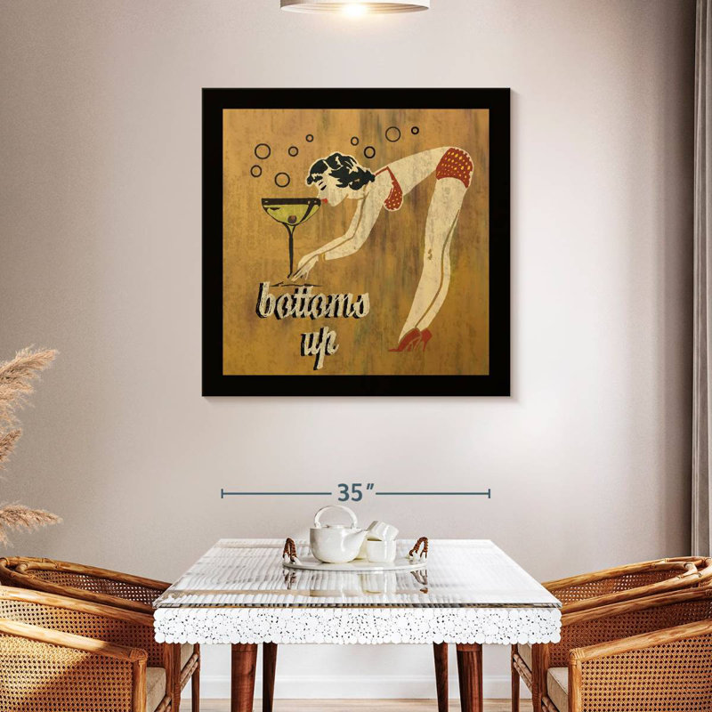 Bottoms Up, 39" H x 39" W