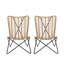 Chaise d'extérieur 2 pièces pour patio