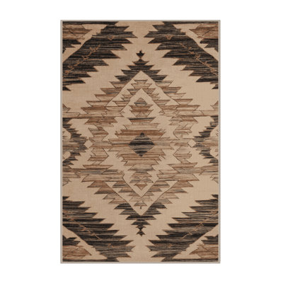 Machine Washable Persian Brown Area Rug