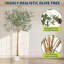 Arbre artificiel 10 pi - Arbre en soie artificiel réaliste avec tronc de bois et fruits, plante artificielle d'intérieur et d'extérieur 10 pi-40459094