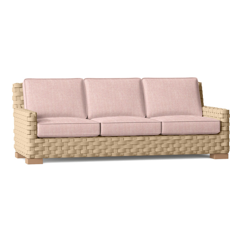 St. Barts Outdoor 3 - Seat Patio Sofa, St. Barts Natural Rope, Perigold Play Cameo
