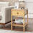 Dashad Solid Wood End Table with Storage