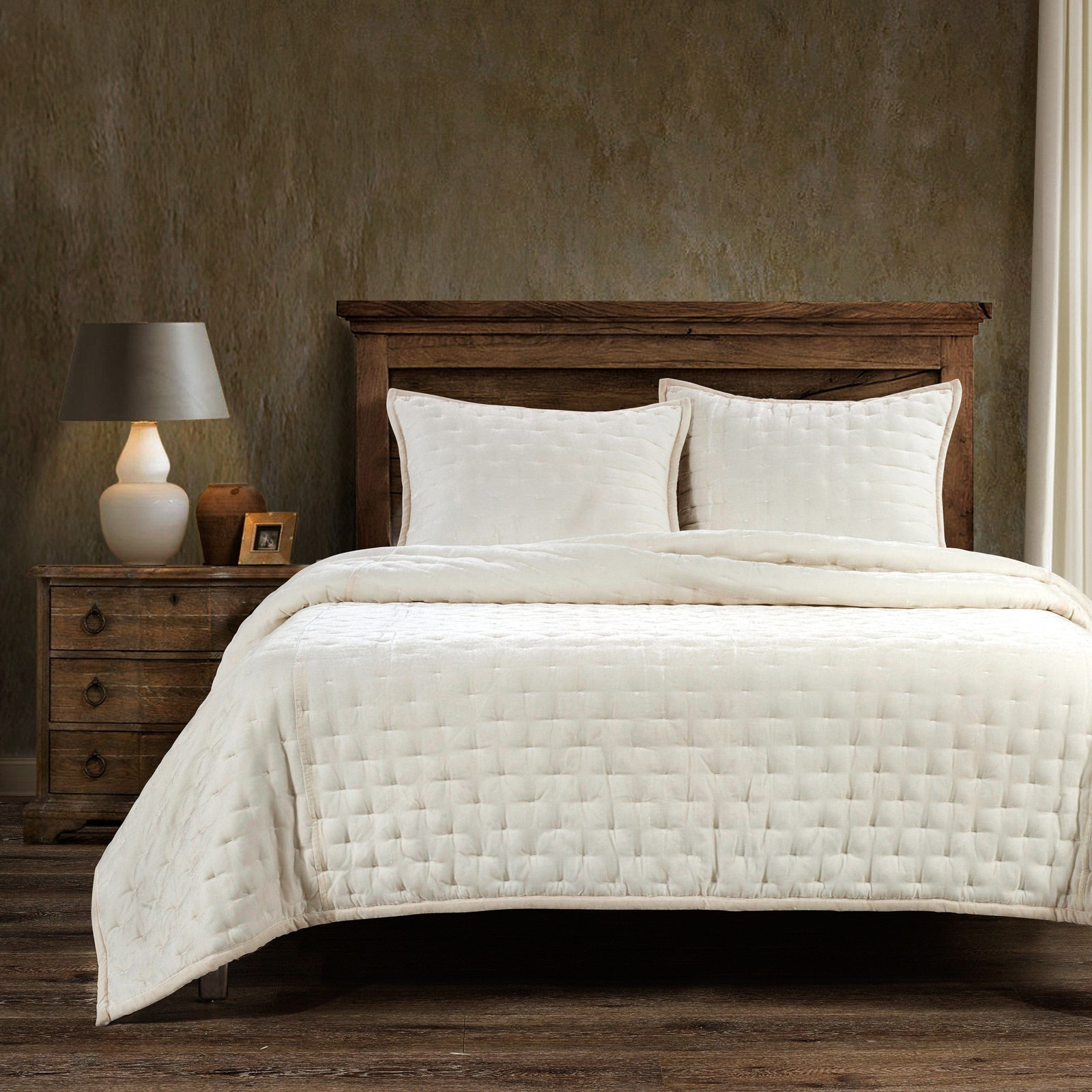 Stella Velvet Shams, Midnight Blue, King