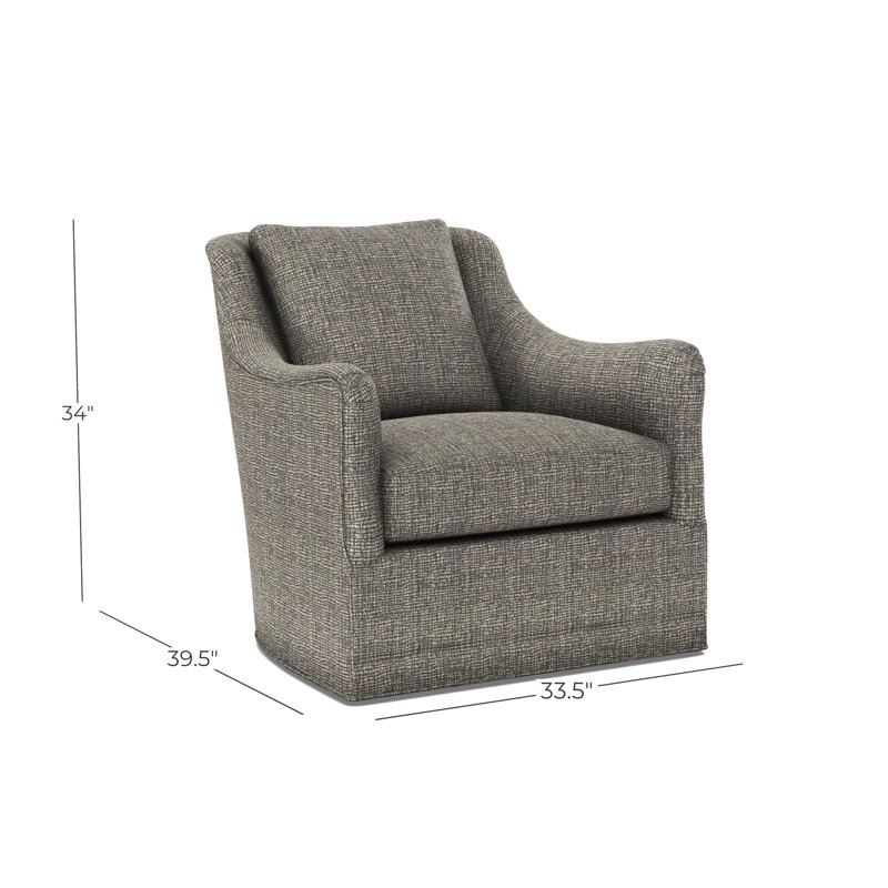Arcadia English Arm Swivel Rocker, Boundless Slate