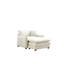 Fauteuil d'appoint rembourré avec repose-pieds et coussin Goel-112393799