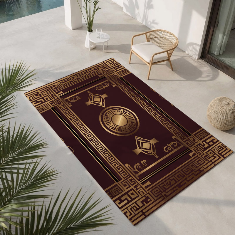 Tapis intérieur et extérieur Enchanted Opus, Rectangulaire 3 pi x 5 pi
