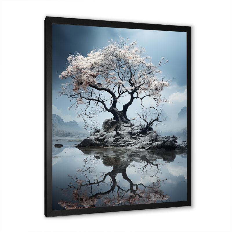 Reproduction d'art sur toile Grey Ree, H 20 po x l 12 po x P 1 po, Cadre photo noir