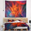Tapisserie ciel abstrait avec nuages rouges bibliques-28498078