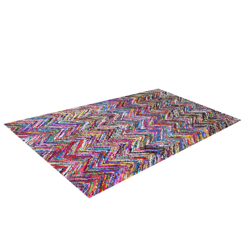 Chindi Wool Hand Woven Area Rug, Rectangle 153 x 244cm