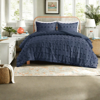 Ensembles de literie élégants, jacquard en polyester, style marine moderne, pour la maison
