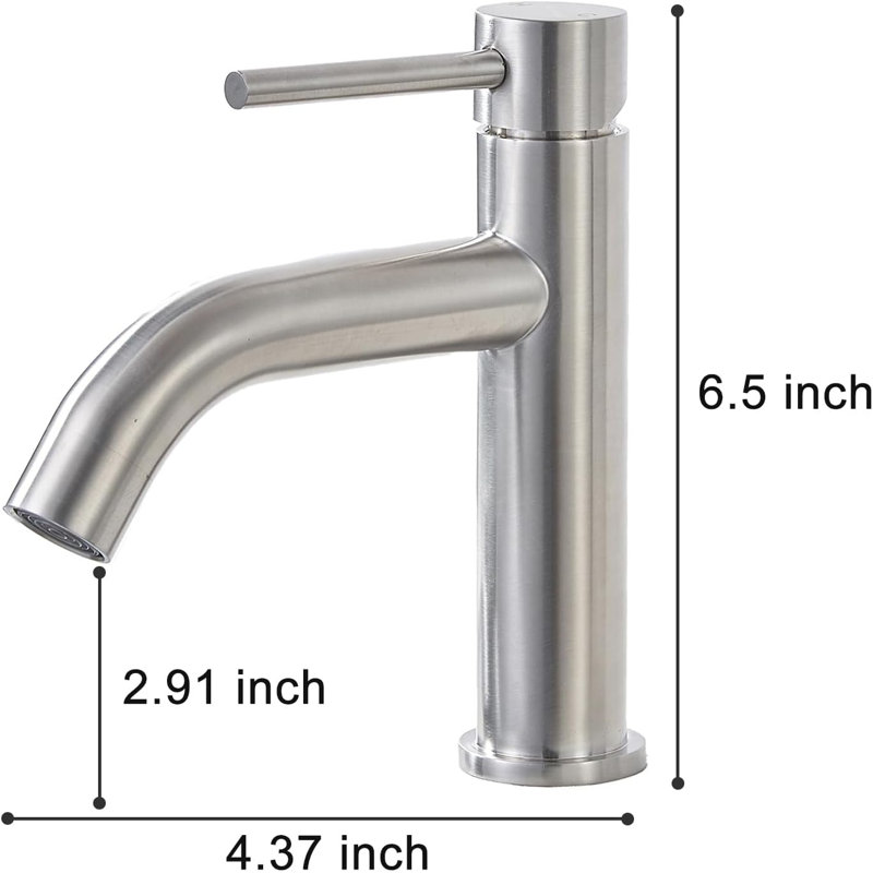 Robinet de salle de bain à un trou