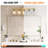 5- Golden Vanity With Clear Glass, Modern Iron Metal Mirror Wall Sconce, Suited For Bathroom & Dressing Table Charm, E26 Bulb Accommodated  No Bulbs Fixture,  Classy Look, Compatible-1064165263-1064165250-1064165251