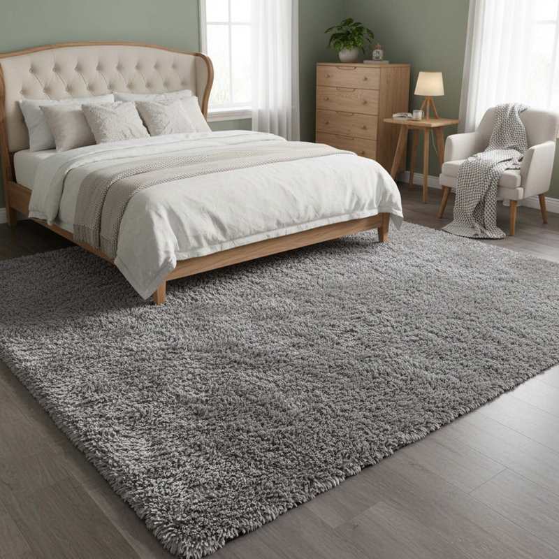 Grand tapis à poils longs 6x9