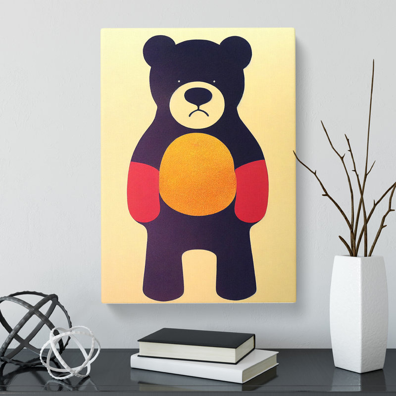 Teddy Bear Mid Century Vol.2 - Wrapped Canvas, 50cm H x 35cm W x 3cm D