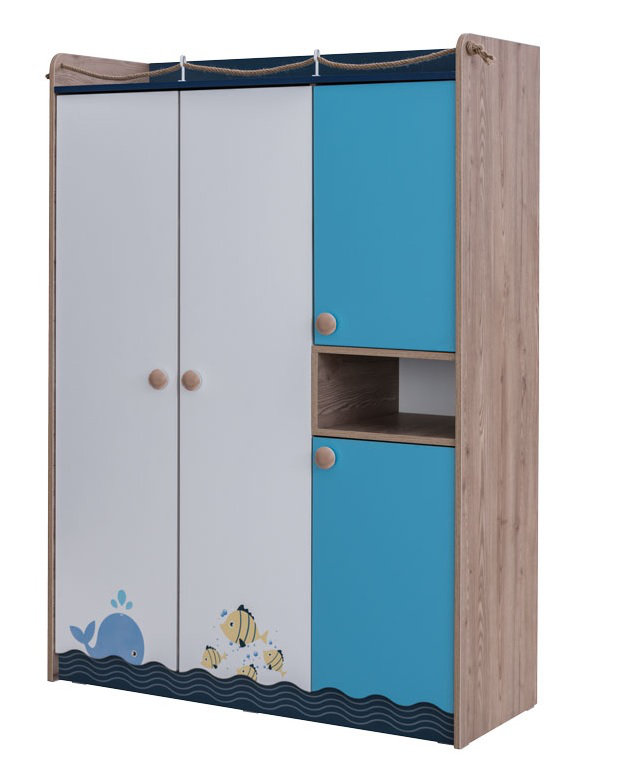 Rollegem 53.15 in. Wide Kids Armoire