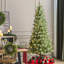 Arbre de Noël artificiel pin vert avec lumières DEL Aldred-1769332995