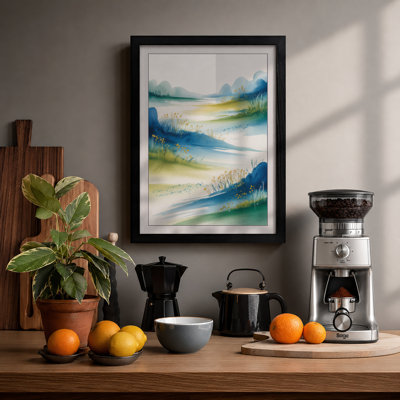 River Through Mist Japandi - Print