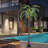 7' Artificial Lighted Palm Tree With 5 Coconuts, 280 Color Changing LED Light