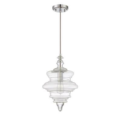 Luminaire suspendu géométrique simple à 1 lumière