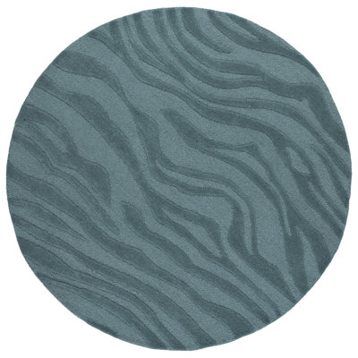 Ebony Hand Tufted Wool,Viscose Abstract Indoor Rug