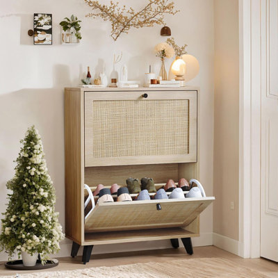Flip Down Shoe Storage