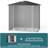 6 Ft. W X 4 Ft. D Outdoor Metal Storage Shed-88165558