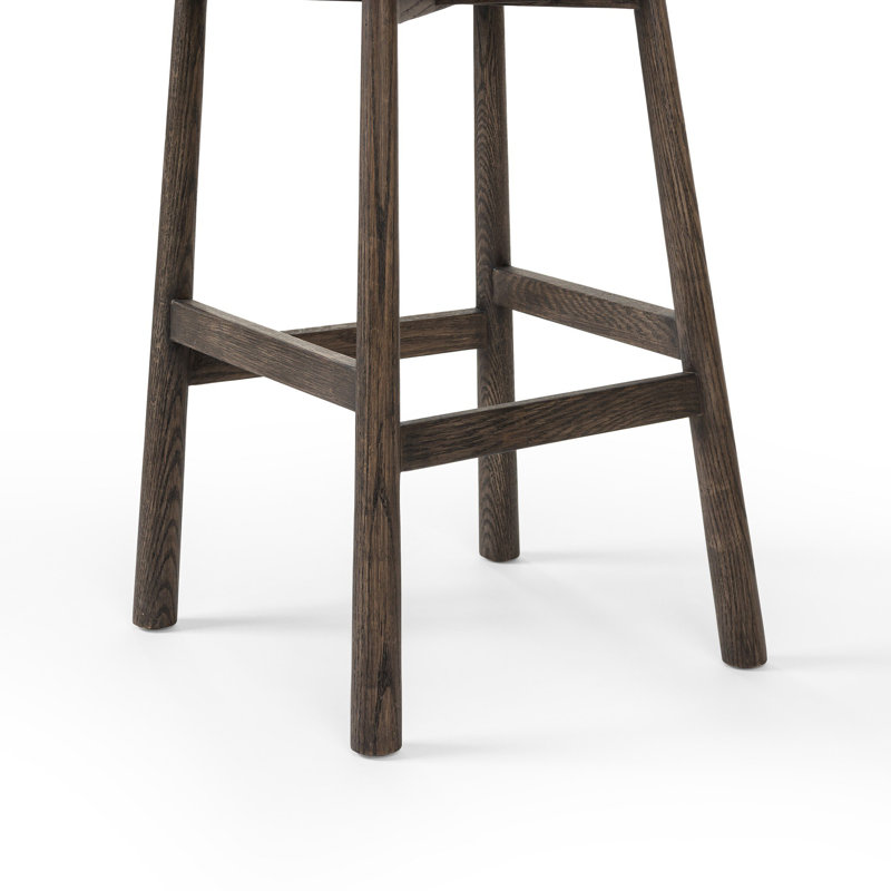 Cloris Swivel Stool-Altair Sienna-Counter & Bar, Bar Stool (30.91" Seat Height), Altair Sienna Polyester, Warm Oak