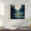 «Moon Promenade Over Paris» par Paula Belle Flores, impression sur toile