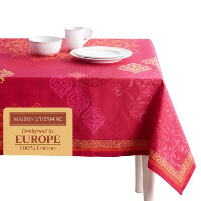 Maison d'Hermine Versailles 100% Cotton Tablecloth - 60" x 90"