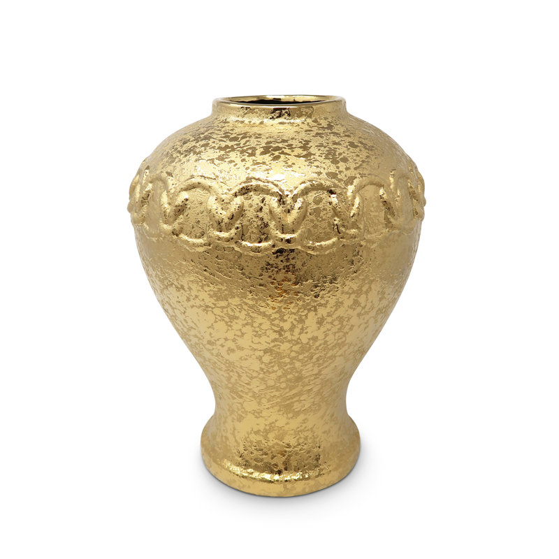 Metal Jar, 22" H x 11.5" W x 11.5" D