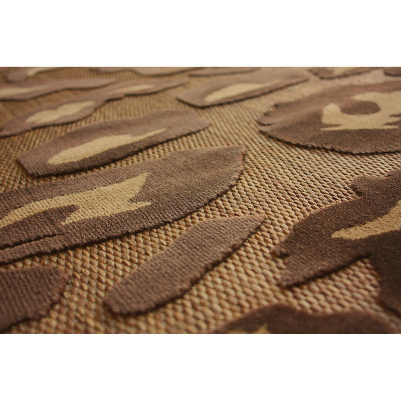 Tapis brun clair Cammack, Rectangle 5 pi 2 po x 7 pi 6 po