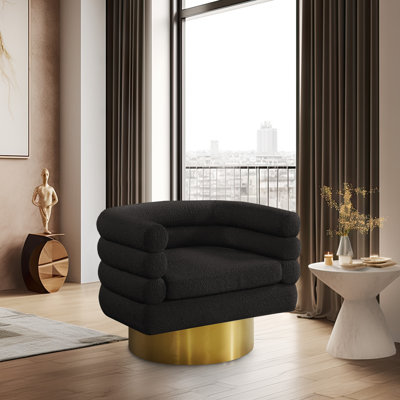 Fauteuil demi-tonneau pivotant l 33,5 po Tessa