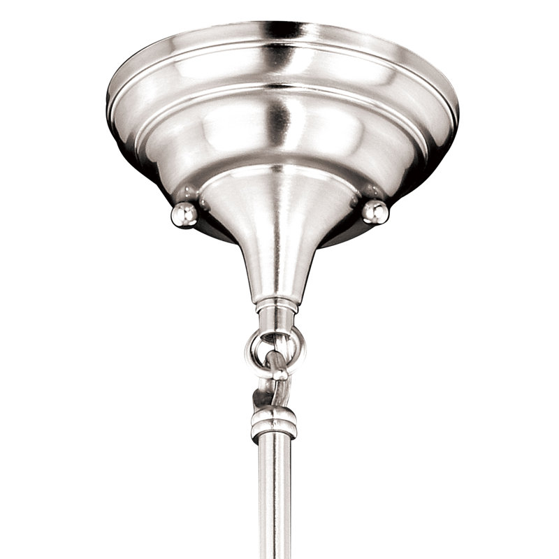 Owen 1 - Light Single Pendant, Clear Seed Glass, Satin Nickel, 11.75'' H x 12'' W x 12'' D