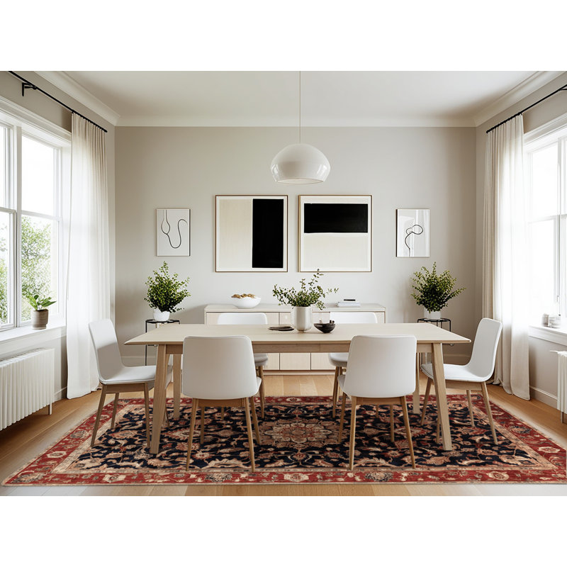 Machine Washable Persian Brown Area Rug, Rectangle 7' x 10'
