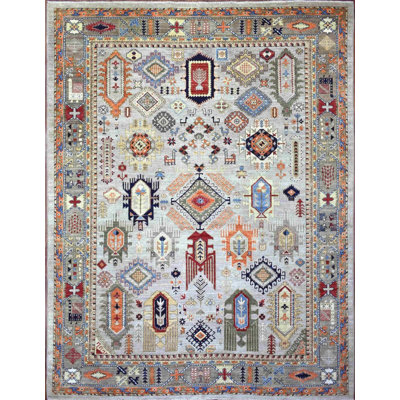 Transitional One-of-a-Kind Rectangle 9'3" X 11'10" Hand Knotted Area Rug
