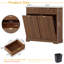 Armoire à poubelle basculante de 2 x 13 gallons avec tiroirs et crochets-129698962-129912211