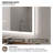 Musci 20 in. W x 30 in. H Rectangular Frameless LED Wall Bathroom Vanity Mirror-1331644606