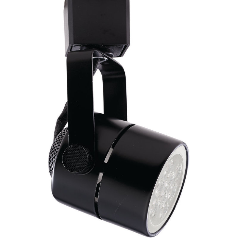 Tête de rail cylindrique 1 lumières, Noir