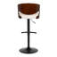 Tabouret de bar réglable Phoebe avec repose-pieds arrondi en forme de T (paquet de 2)-90954910-90954911