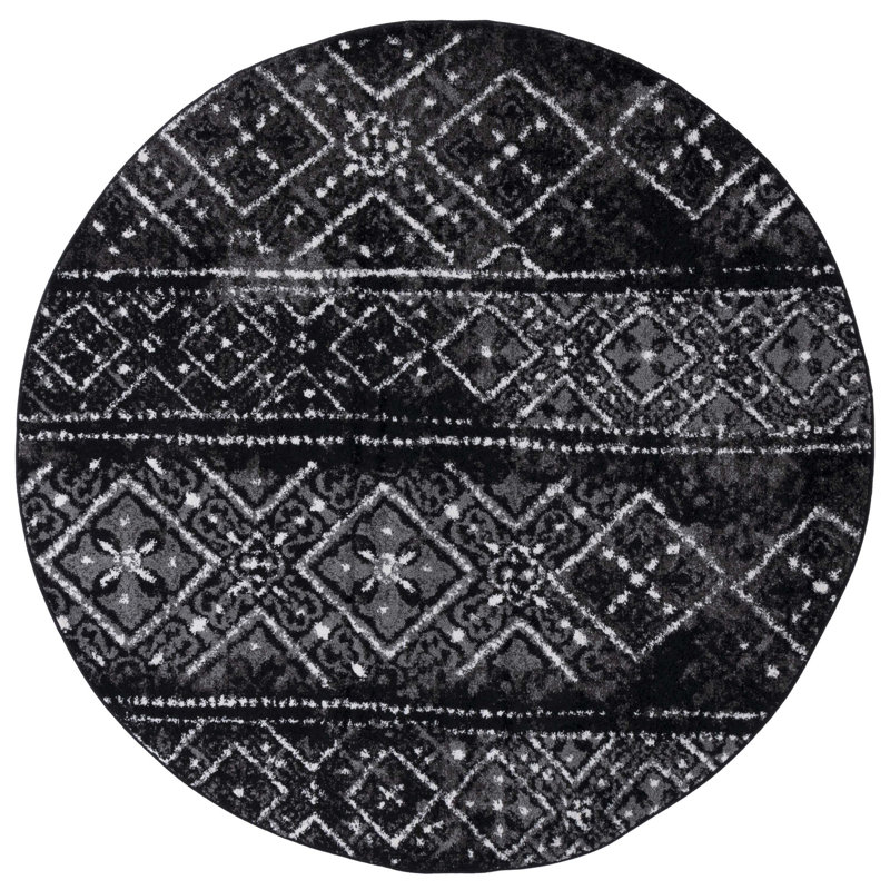 Aliesa Performance Geometric Rug, Round 10'