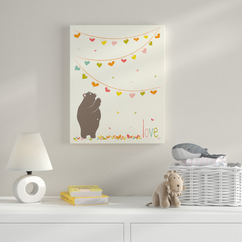 Art sur toile avec guirlande Gupton, Toile tendue, H 40 po x l 30 po x P 1,5 po