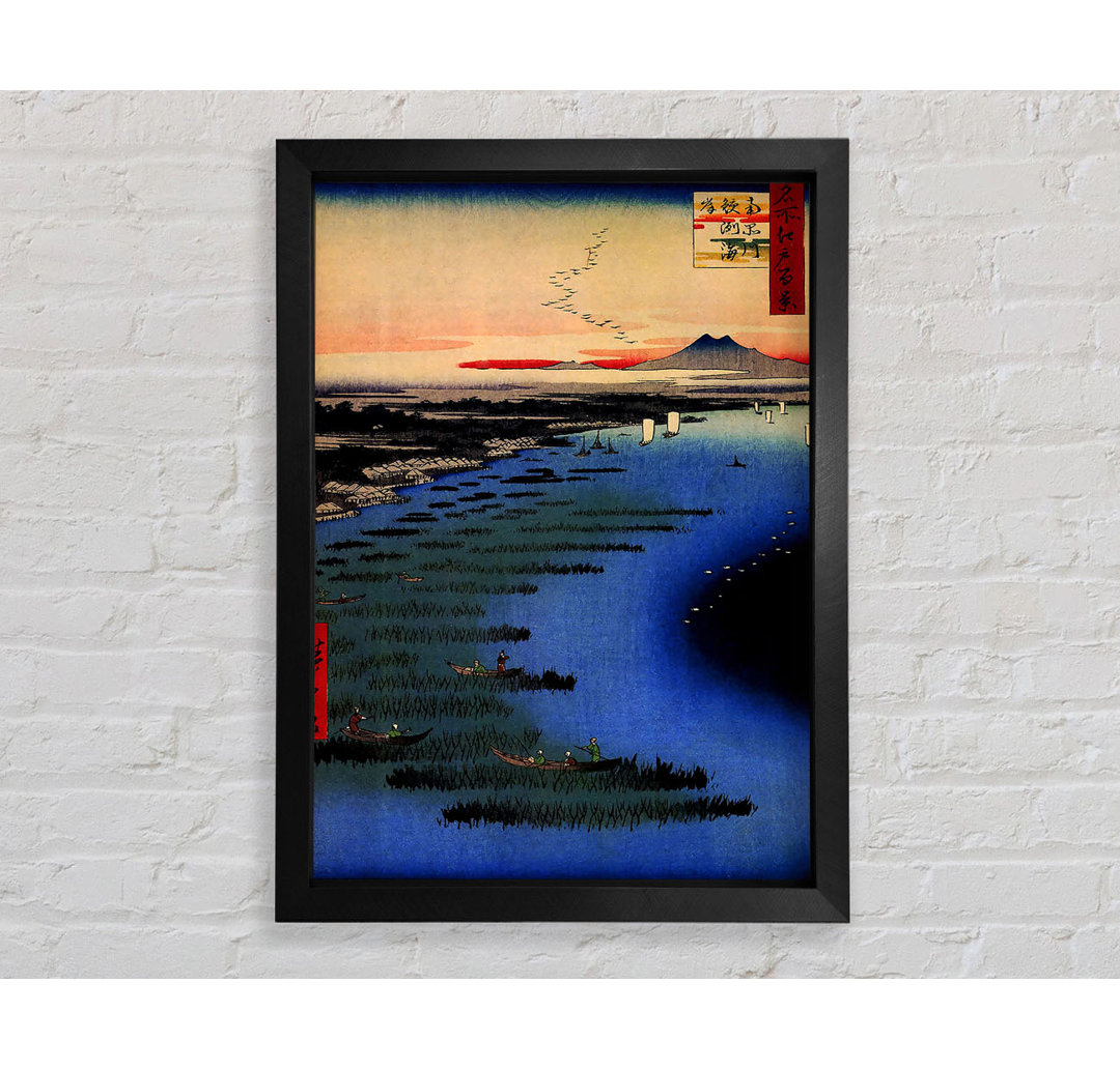 Hiroshige Samezu Coast von Hiroshige - Einzelne Bilderrahmen Kunstdrucke