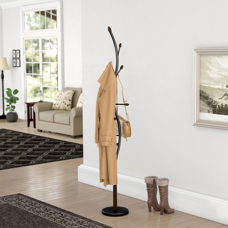 Gerlien Standing Coat Rack, Black