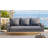 69" PE Wicker 3-Person Porch Swing With Chains-442995176-442995158