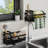 Wall-Mounted Sink Organizer Rack With Long Brush And Sponge Holder