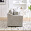 Canapé décontracté de 83,86 po de largeur, tissu chenille, assise profonde, trois places-1866615247
