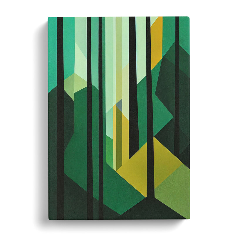 Modern Forest No.3 Abstract - Wrapped Canvas Print, 60cm H x 40cm W x 3cm D